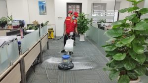 Quy Trình Vệ Sinh Giặt Thảm Văn Phòng